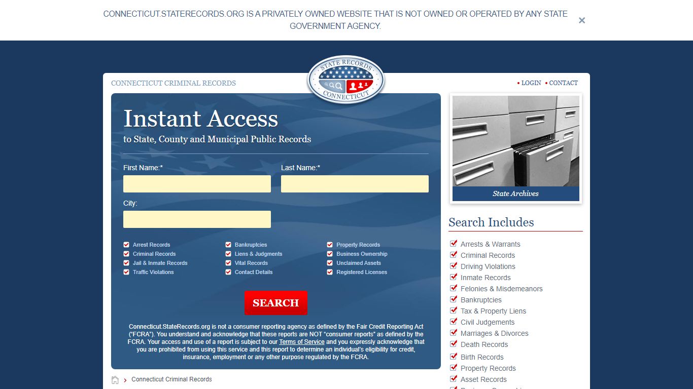 Connecticut Criminal Records Online | StateRecords.org